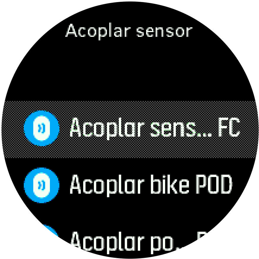 Lista de sensores - Trainer