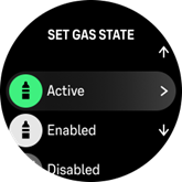 可以設定氣體狀態