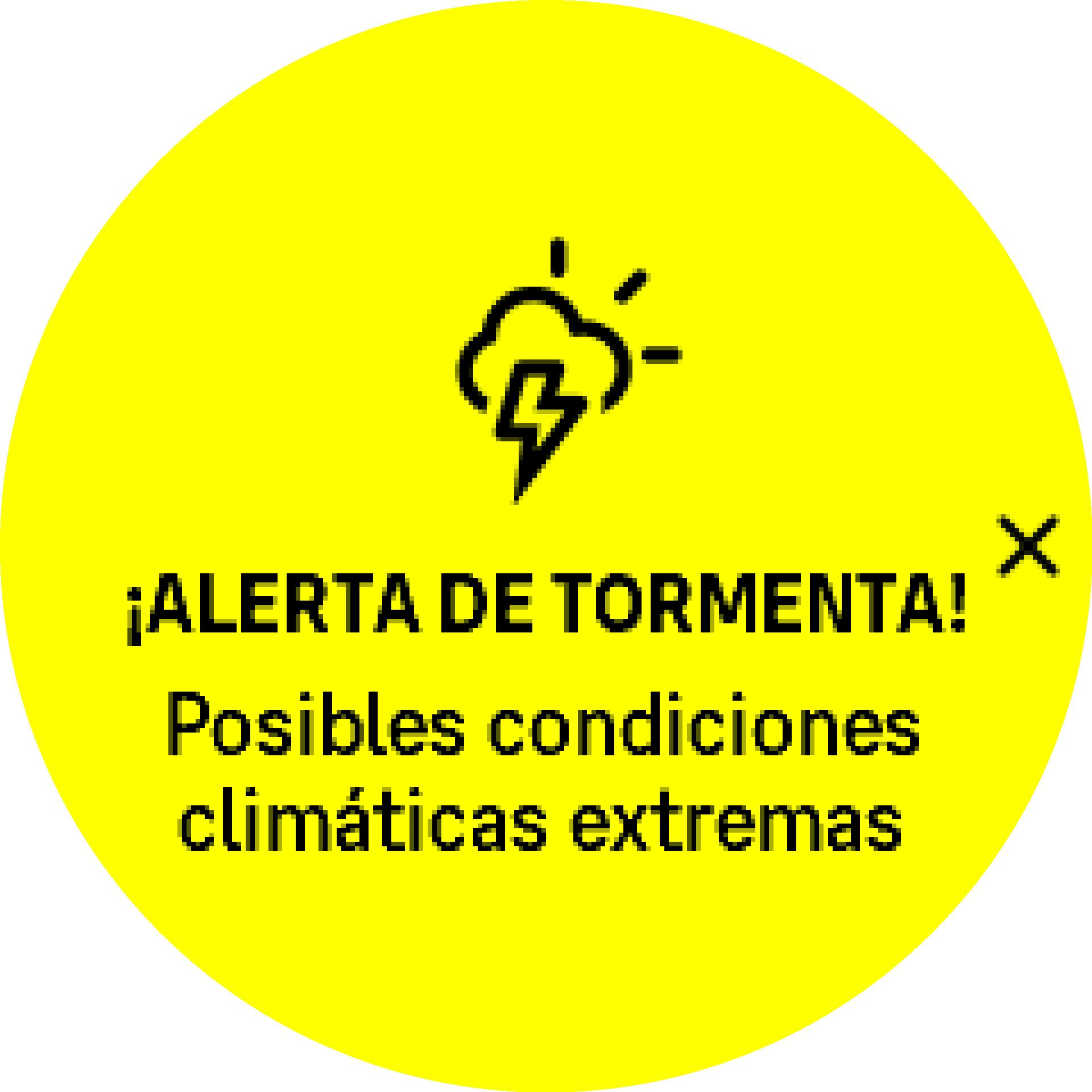 Alarma de tormenta activa S9PP