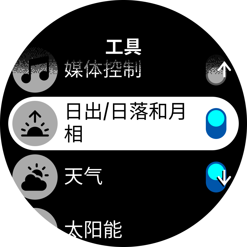 小组件切换