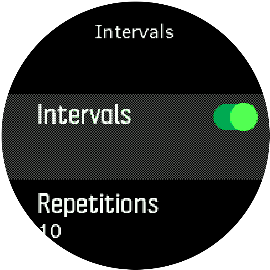 Intervallum-edzés beállításai, Trainer