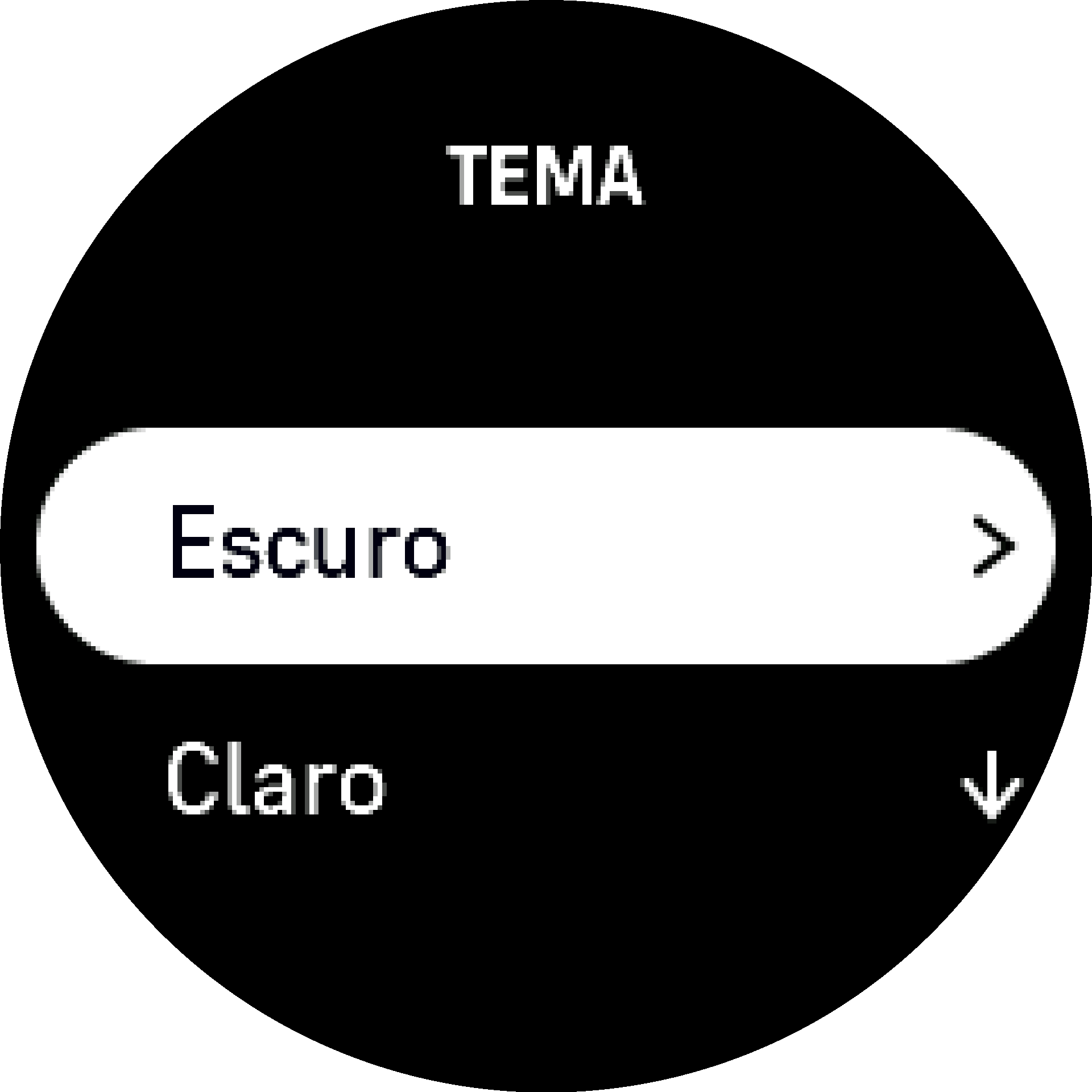 item tema escuro