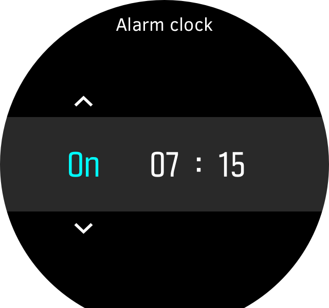 Alarm clock picker