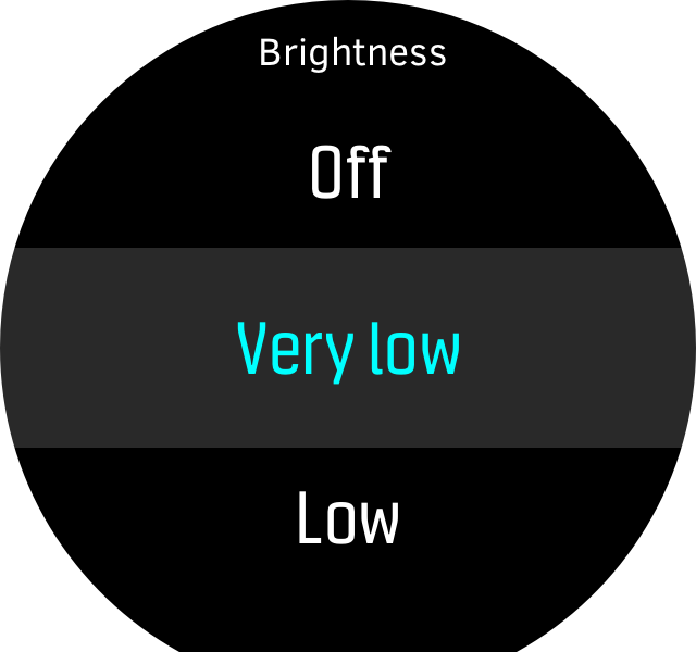 Menu brightness low D5