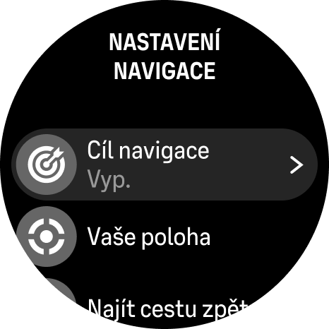 navigation options dilu