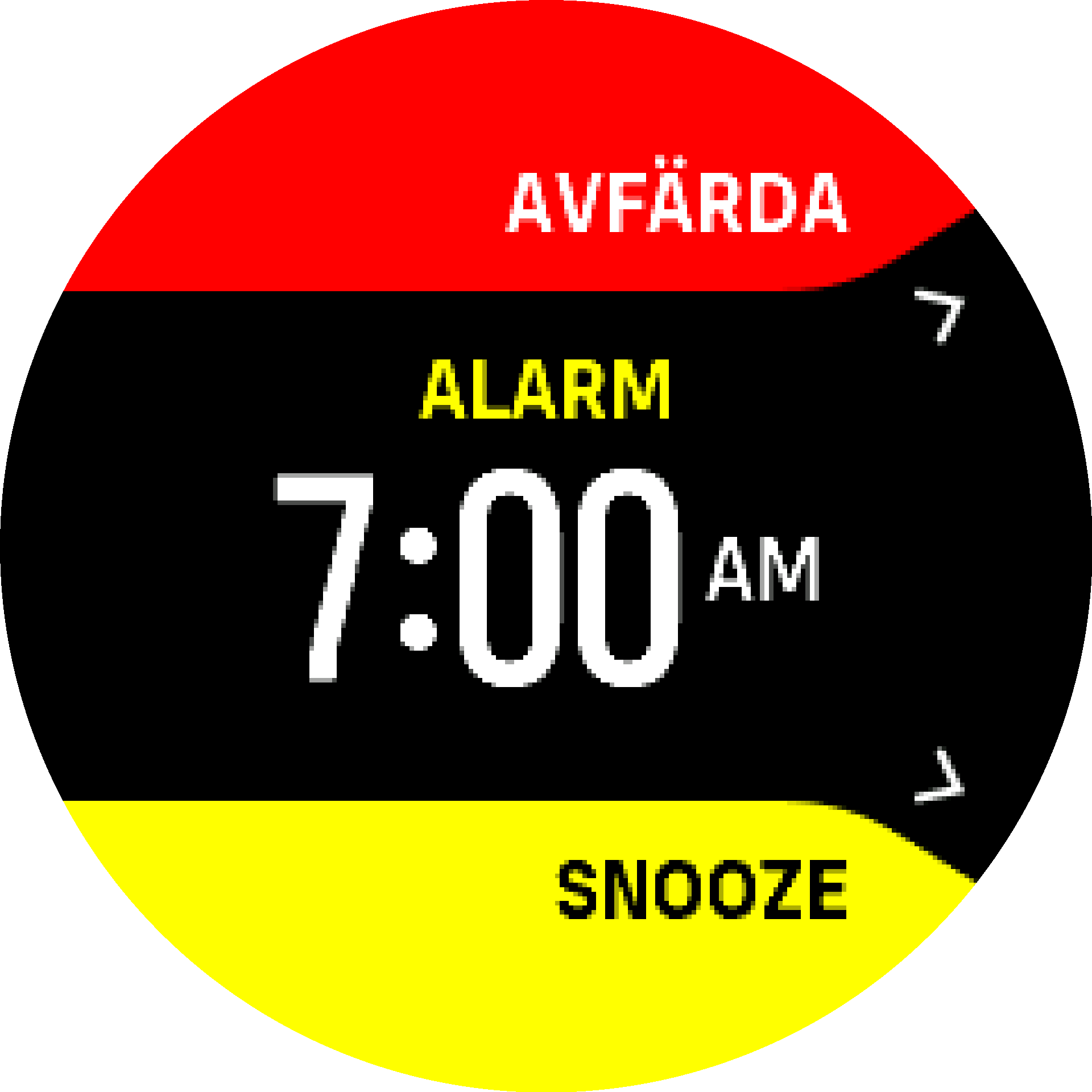 Alarm avfärda snooze S9PP