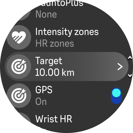 الهدف 10 كم في ساعة Suunto Race