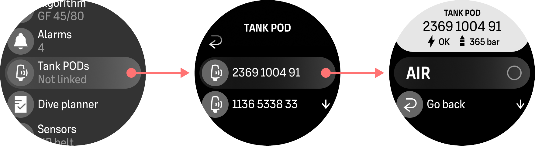 tank POD 潛水選項
