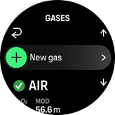 ajouter un nouveau gaz