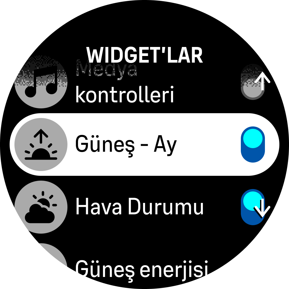 Widget Düğmeleri