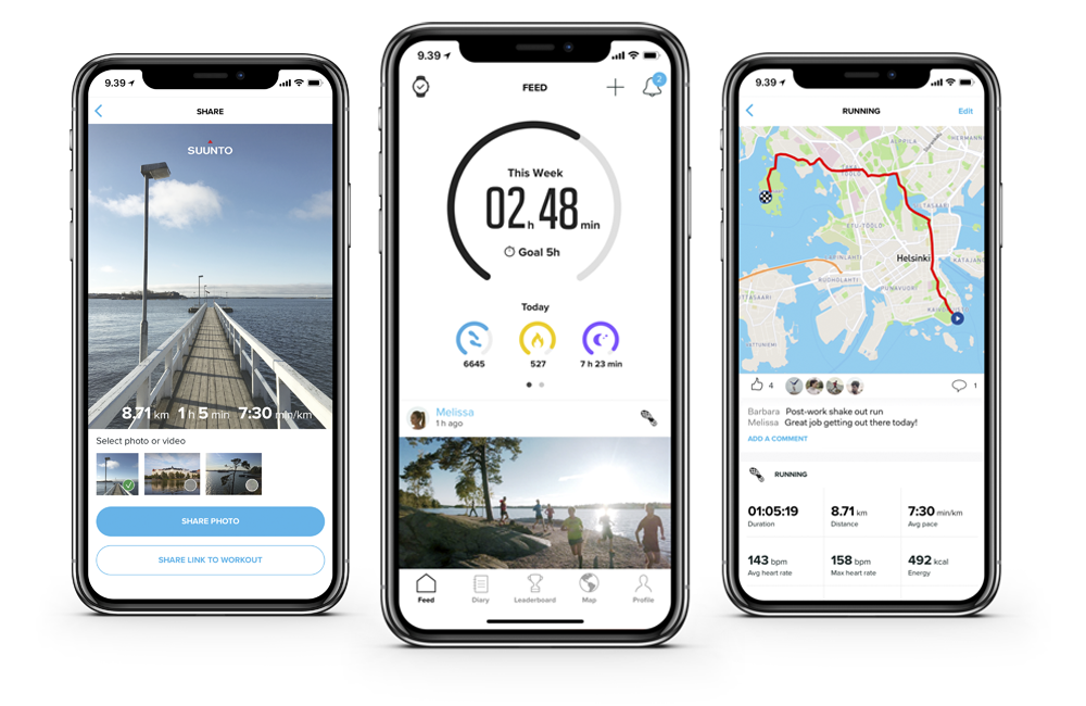 Suunto-appen finns tillgänglig på App Store och Google Play